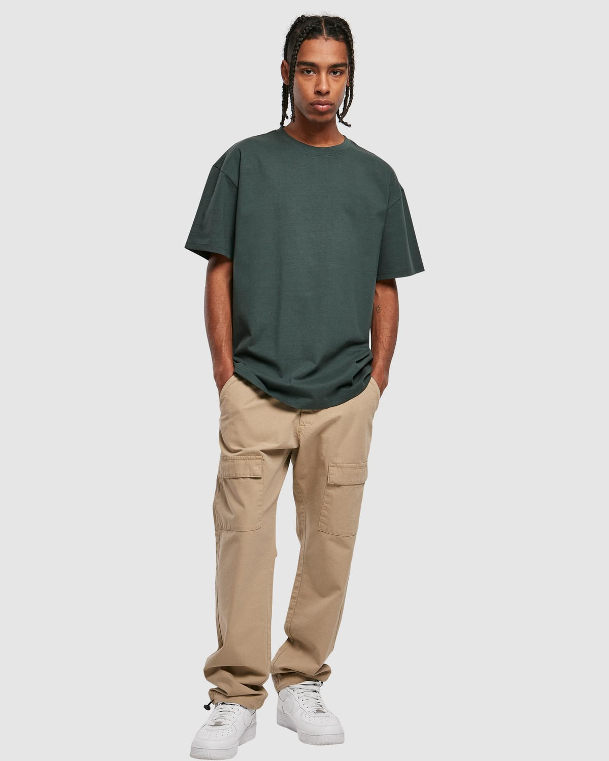 Heavy Oversized Tee - Bottle Green — photo 2