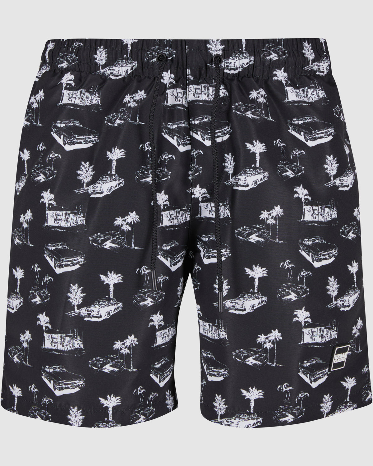 Pattern Swim Shorts - Black/White — photo 9