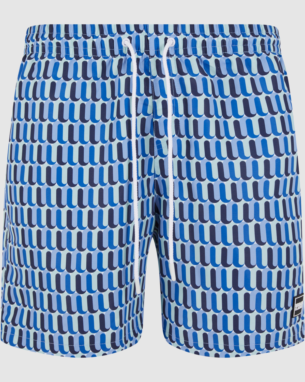 Pattern Swim Shorts - Blue Retro — photo 7