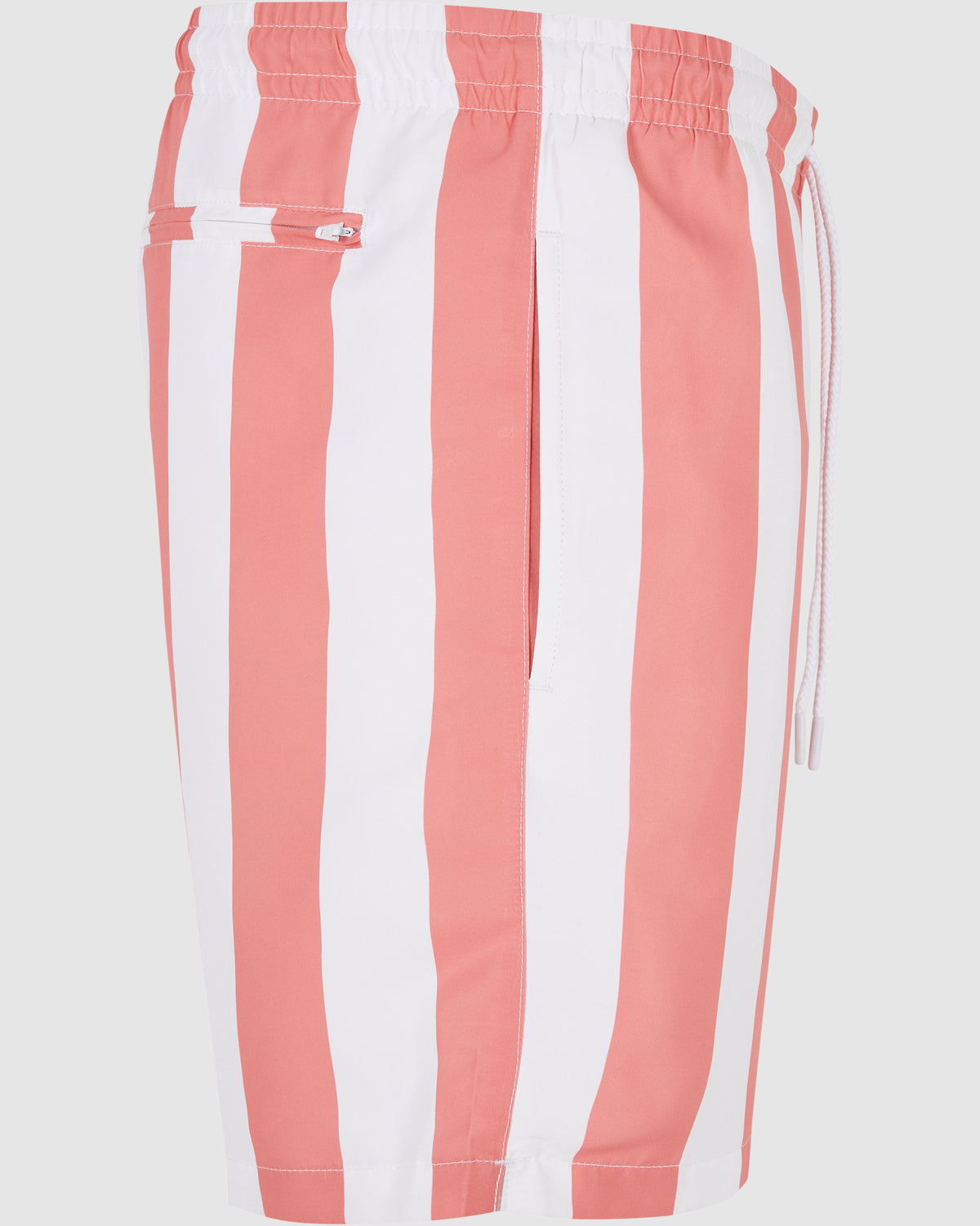 Pattern Swim Shorts - Pale Pink Bar Stripe — photo 9