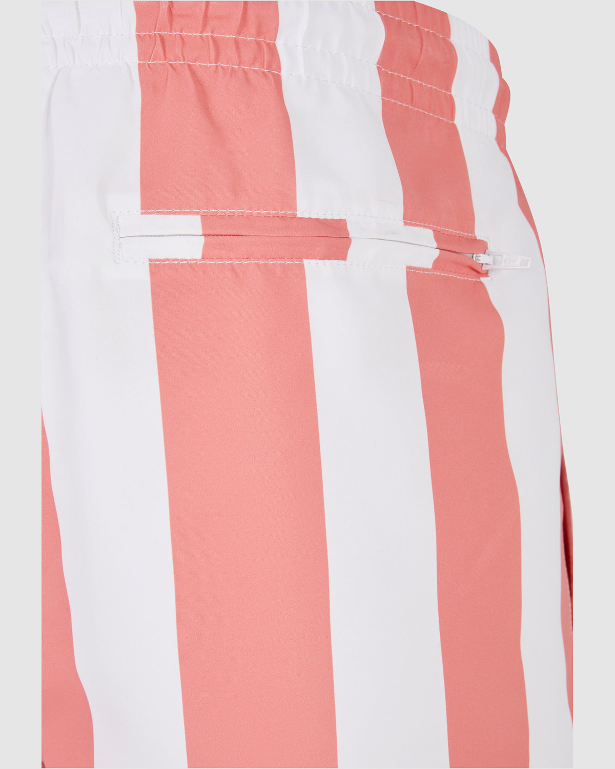 Pattern Swim Shorts - Pale Pink Bar Stripe — photo 10