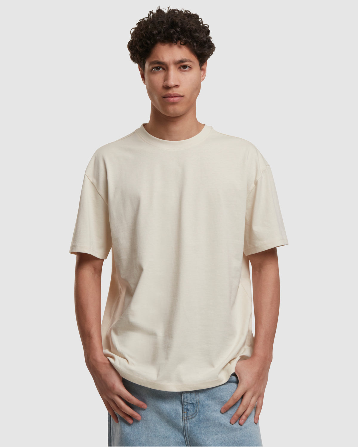 Cotton Loose Tee - Whitesand — photo 1