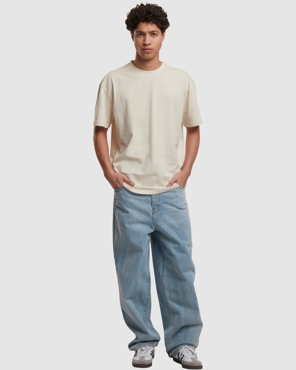 Cotton Loose Tee - Whitesand — photo 4