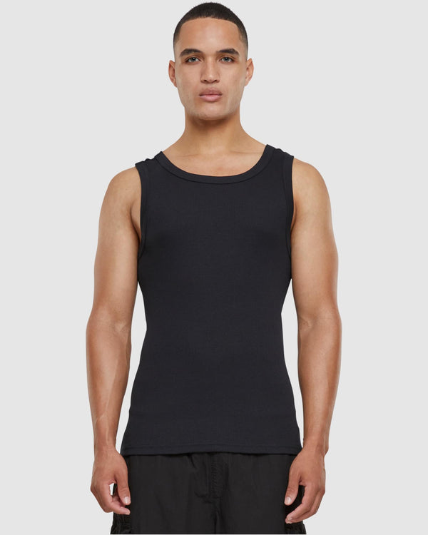 Ribbed Tank Top - Black