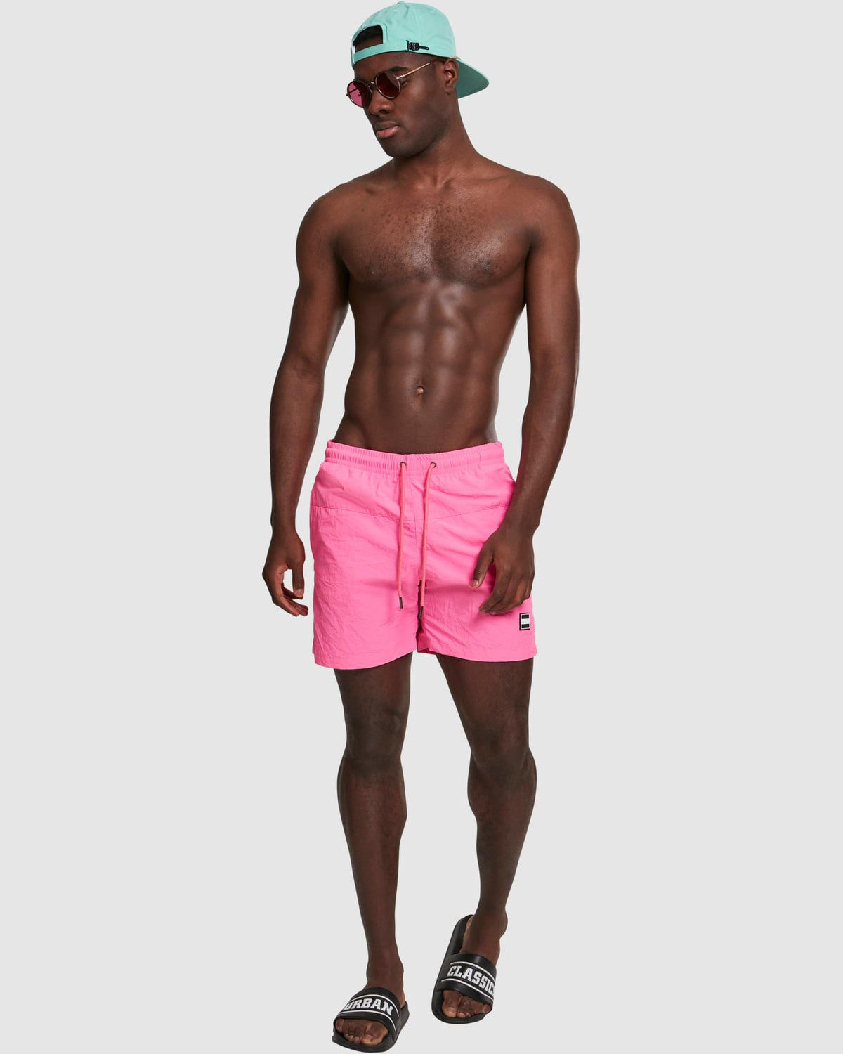 Block Swim Shorts - Neon Pink — photo 6
