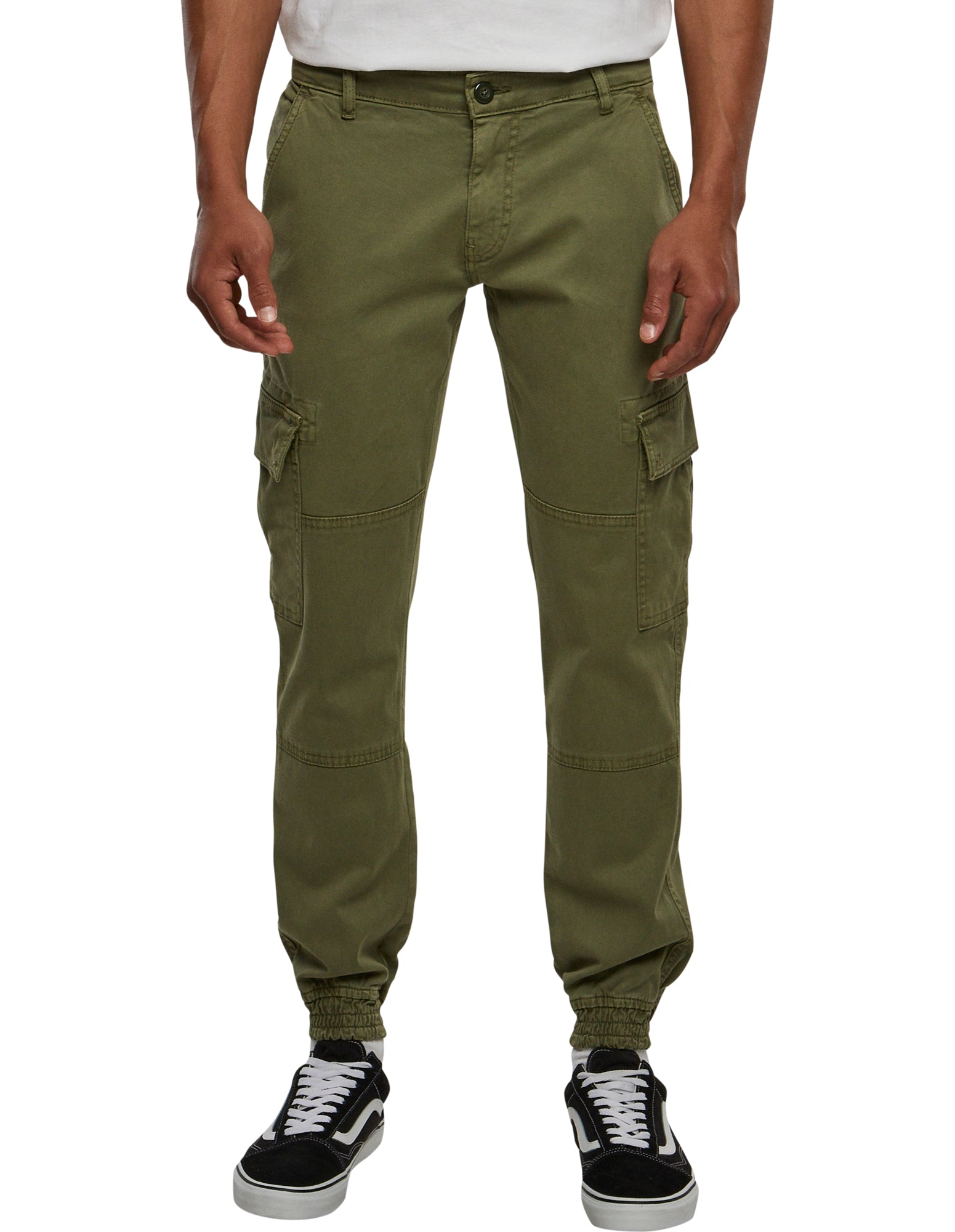 Mens Washed Cargo Twill Jogging Pants - Olive – Urban Classics