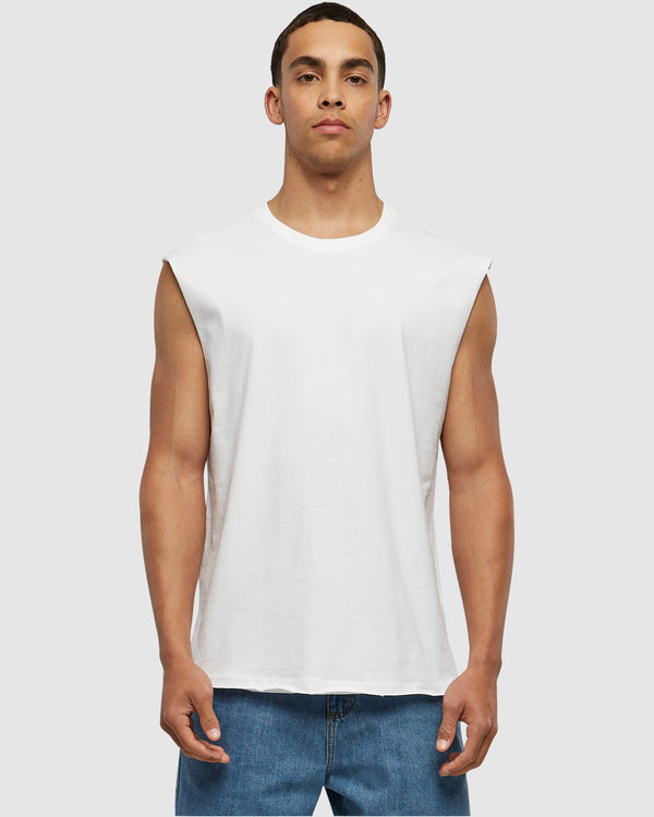 Open Edge Sleeveless Tee - White