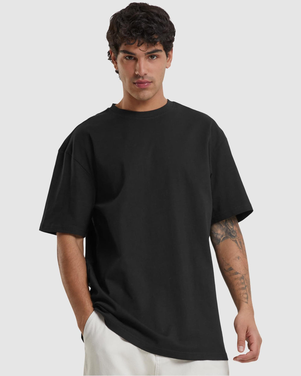 Heavy Oversized Tee - Black