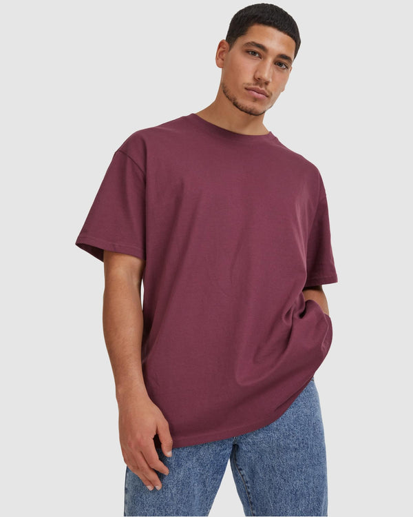 Heavy Oversized Tee - Cherry