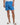 Pattern Swim Shorts - Bright Blue/White