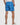 Pattern Swim Shorts - Bright Blue/White