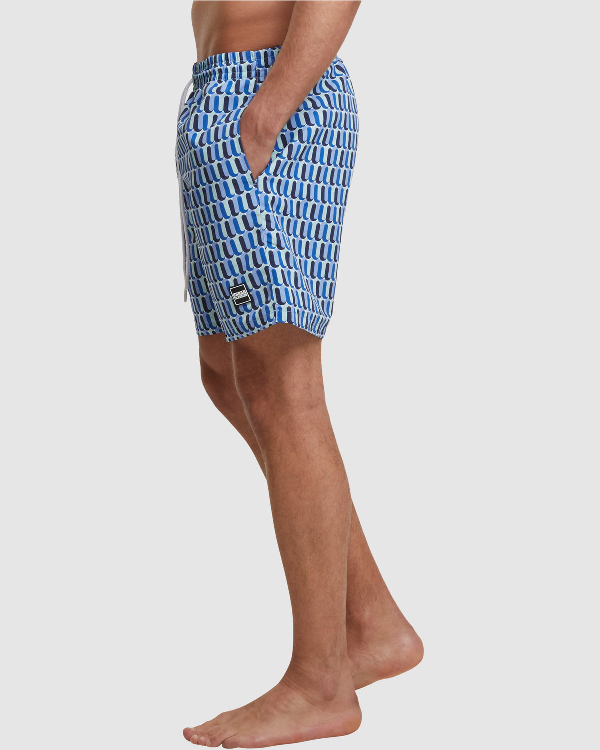 Pattern Swim Shorts - Blue Retro — photo 4