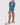Pattern Swim Shorts - Bright Blue/White