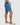 Pattern Swim Shorts - Bright Blue/White