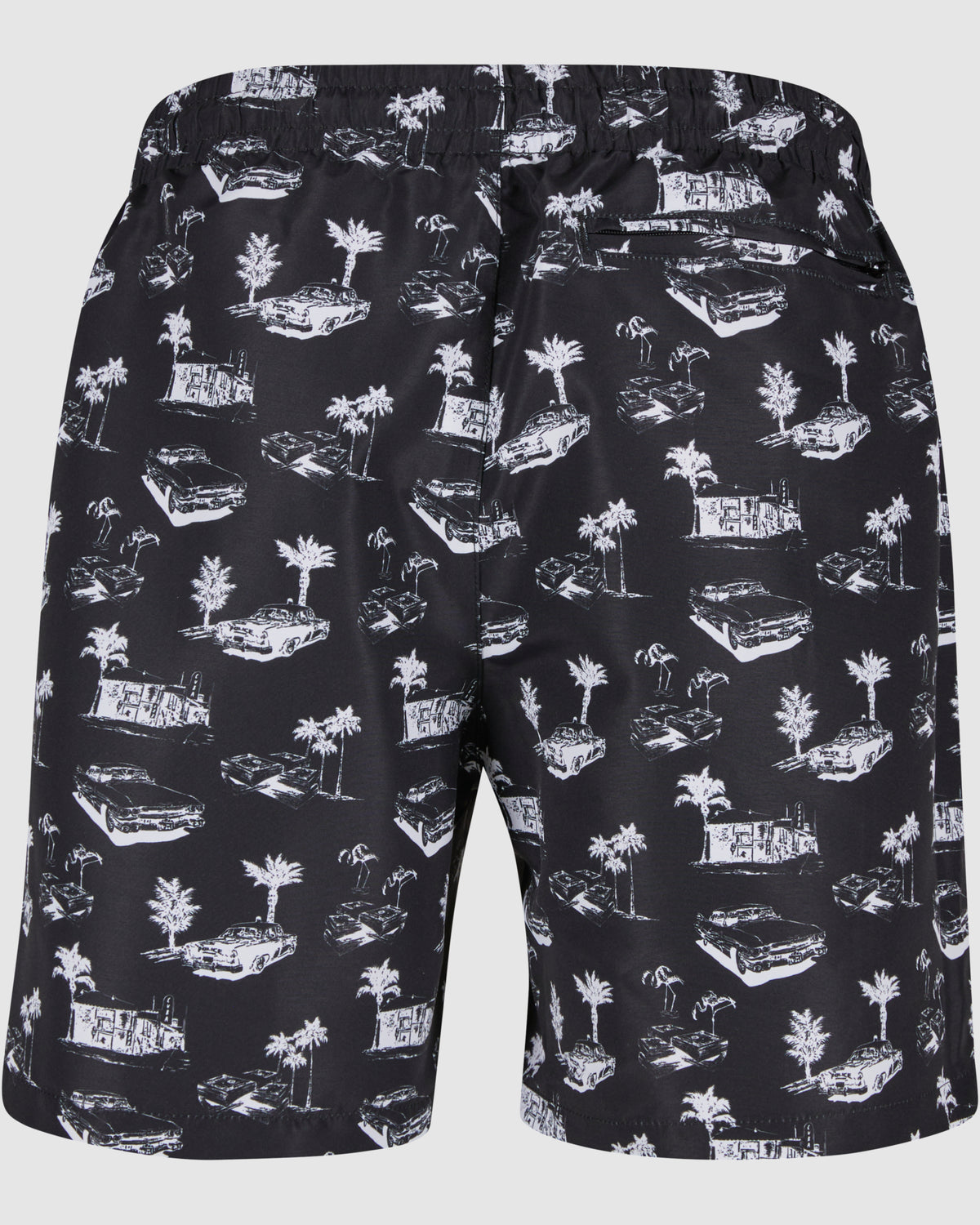 Pattern Swim Shorts - Black/White — photo 10