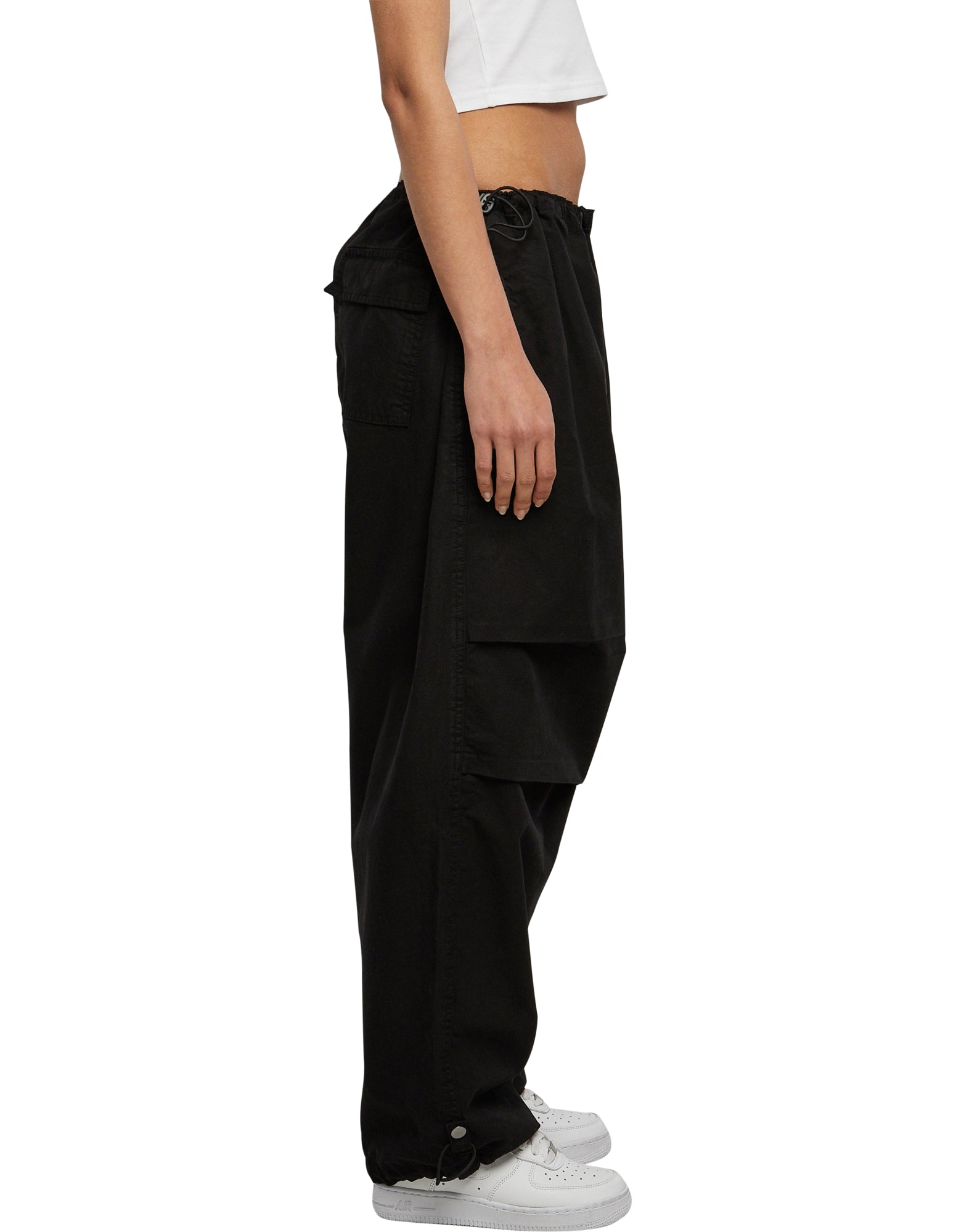 Womens Cotton Parachute Pants - Black – Urban Classics