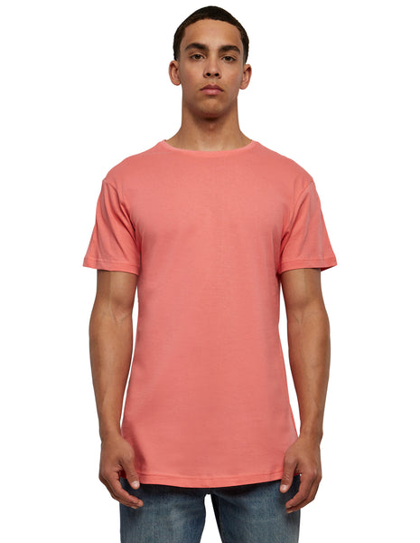 Urban Classics Mens Shaped Long Tee Coral