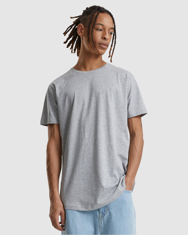 Shaped Long Tee - Grey