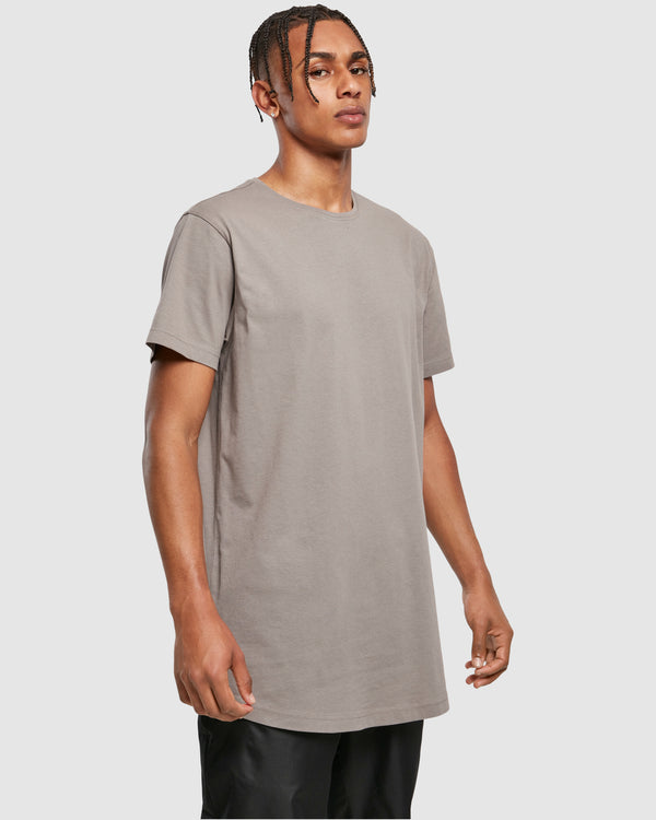 Shaped Long Tee - Asphalt
